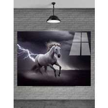 Beyaz At Cam Tablosu Ev Dekorasyon,balkon Dekorasyonu,dekoratif,duvar Tablo,mutfak Tablo