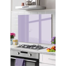 Marsilyan Premium Mutfak Cam Ocak Arkası Koruyucu Tezgah Ankastre Arkası Koruyucu | Eflatun