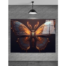 Marsilyan 3D Kelebek Cam Tablo Ev Dekorasyon,balkon Dekorasyonu,dekoratif,duvar Tablo,mutfak Tablo