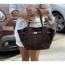 Çanta Trend Yeni Sezon Süet - Nubuk Omuz Çantası