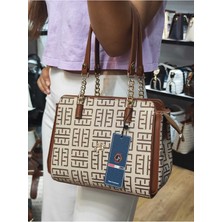 Çanta Trend Miami Polo Club Gold Aksesuar Detaylı Kadın El Omuz Çantası