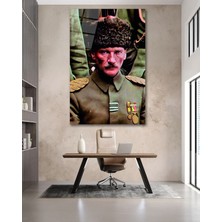 Marsilyan Askerlik Yılları Atatürk Cam Tablo