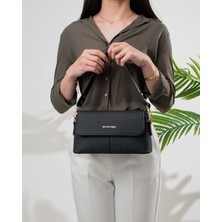 Çanta Trend Kapak Detaylı Fermuarlı Kadın El Kol Çapraz Çantası