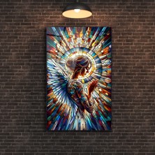 Vitray Kadın Cam Tablo