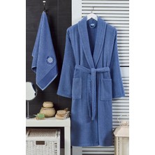 Hrnzafer Tekstil Unisex Pamuklu Bornoz & Havlu Seti – Yumuşak, Emici