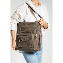 Çanta Trend Mega Çok Bölmeli Astarlı Omuz Çantası