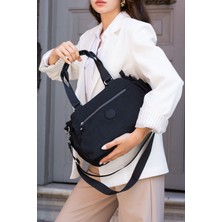 Çanta Trend Sanmorris Kadın 5 Gözlü Suya Dayanıklı Paraşüt Kumaş Ayarlanabilir Çapraz Askılı El ve Omuz Çantası