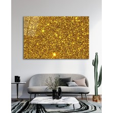 Altın Desenler Cam Tablo