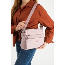 Çanta Trend Yumuşak Dokulu Ultra Hafif, Esnek ve Su Geçirmez Polyamid Kumaş Omuz Çantası Pembe Model: (571-13-14