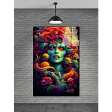 Marsilyan Meduse Kadın Cam Tablo Ev Dekorasyon,balkon Dekorasyonu,dekoratif,duvar Tablo,mutfak Tablo