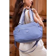 Çanta Trend Sanmorris Kadın 5 Gözlü Suya Dayanıklı Paraşüt Kumaş Ayarlanabilir Çapraz Askılı El ve Omuz Çantası