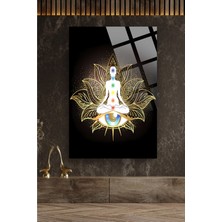 Marsilyan Meditasyon 4mm Lüks Kırılmaz Temperli Yüksek Çözünürlüklü Cam Tablo