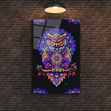 Mozaik Mermer Görünümlü Cam Tablo