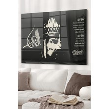 Alp Arslan | Osmanlı Temalı Cam Tablo | 50X70 cm