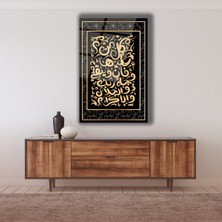 Marsilyan Islami Hat Sanatı Gold Cam Tablo