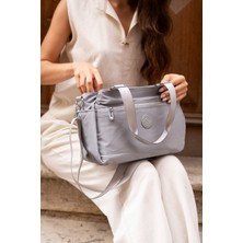 Çanta Trend Sanmorris Kadın 5 Gözlü Suya Dayanıklı Paraşüt Kumaş Ayarlanabilir Çapraz Askılı El ve Omuz Çantası