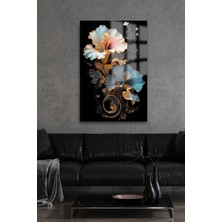 Marsilyan Açan Işık Saçan Çiçek Cam Tablo Ultra Canlı Renkli Kırılmaz Cam Tablo Ev Hediyesi Ofis Hediyesi