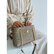 Çanta Trend Polo Of Colors Zincir Askı Detaylı, Ayarlanabilir Uzun Askılı, 4 Gözlü  Kadın Omuz Çantası