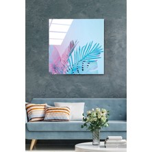 Marsilyan Yapraklar Cam Tablo, Dekoratif Cam Tablo