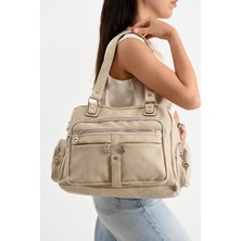 Çanta Trend Lizbon/yumuşak Deri Çok Bölmeli Kadın Omuz Çantası