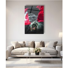 Atatürk ve Askerlerimiz Cam Tablo