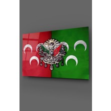 Marsilyan Osmanlı Devlet Arması Cam Tablo