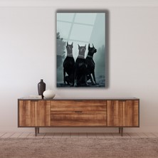 Vitray Dört Mevsim Cam Tablo