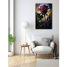 Vitray Gül Cam Tablo