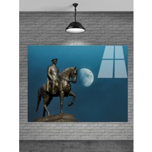 Marsilyan Atatürk At Cam Tablo Ev Dekorasyon,balkon Dekorasyonu,dekoratif,duvar Tablo,mutfak Tablo