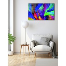 Renkli Soyut Desenler Cam Tablo