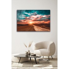 Günbatımı Cam Tablo