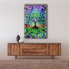 Marsilyan Vitray Hayat Ağacı Cam Tablo