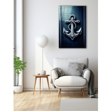 Marsilyan Denizci Çapası Cam Tablo