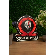 Makerpax God Of War Lightbox – USB LED Işıklı Masa Lambası | LED Gece Lambası | Gaming Dekor