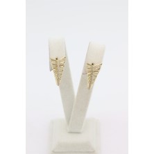 Xuping Jewelry Stil Incisi/xupıng Jewelry Üçgen Zirkon Taşlı Küpe