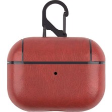 Guleron Airpods 4. Nesil Uyumlu Lüks Retro Suni Deri Koruyucu Kılıf+Kanca