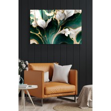 White And Green Cam Tablo, Dekoratif Cam Tablo