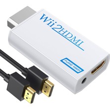 Cosmostech Wii To HDMI Dönüştürücü Adaptör 1080P – 3.5mm Ses Çıkışlı, HDMI Kablolu, Nintendo Wii & Wii U Uyumlu, Hdtv/monitör Destekli