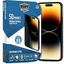iPhone 14 Pro 5d Privacy Ekran Koruyucu