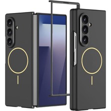Samsung Galaxy Z Fold 7 ile Uyumlu Kılıf Wireless Şarj Özellikli Kıpta M-Safe Kapak, [ Tam Uyumlu, Kaliteli, Katlanabilir ], Siyah
