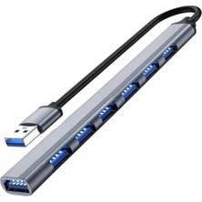 USB 3.0 7 Portlu Hub Otg Çoğaltıcı Pc Bilgisayar Uyumlu Veri Aktarımı Mouse Klavye Bağlantısı ADS303A