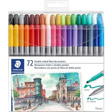 Çift Uçlu Keçeli Kalem 3.0 - 0.8mm 72'li