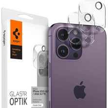 iPhone 16 Pro Max / 16 Pro / 15 Pro Max / 15 Pro / 14 Pro Max / 14 Pro Kamera Lens Camı Koruyucu Glas.tr Optik (2 Adet) Crystal Clear - AGL05761