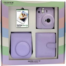 Instax Mini 12 Fotoğraf Makinesi Bundle Box (Lila)