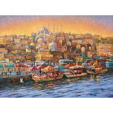 Puzzle 1000 Parça Istanbul Eminönü Balıkçıları - Nikolay Sivenkov