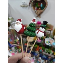 Empressco 3'lü Noel Kardan Adam Saksı Süsü ve Teraryum Malzeme Seti