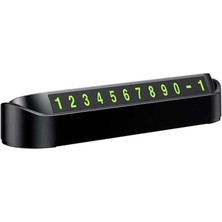 Içi Park Numaratörü, Torpido Üstü Yapışkanlı Aç Kapa Numaratör, Fosforlu Numaratör Oto Cam Kartı