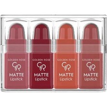 Rose Matte Lipstick (Mini) No:mix 3 - Ruj