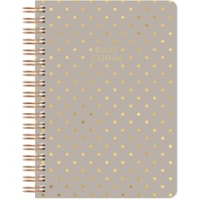 Color Noktalı Bullet Journal Pro Defter Shine Kum 17X24