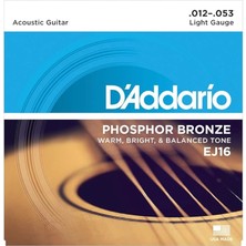 EJ16 Phosphor Bronze Akustik Gitar Teli (12-53)